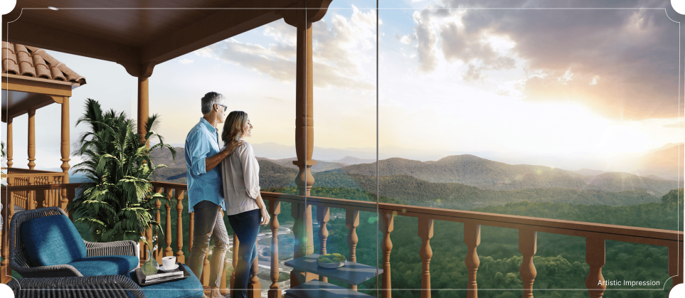 View from U shaped Balcony