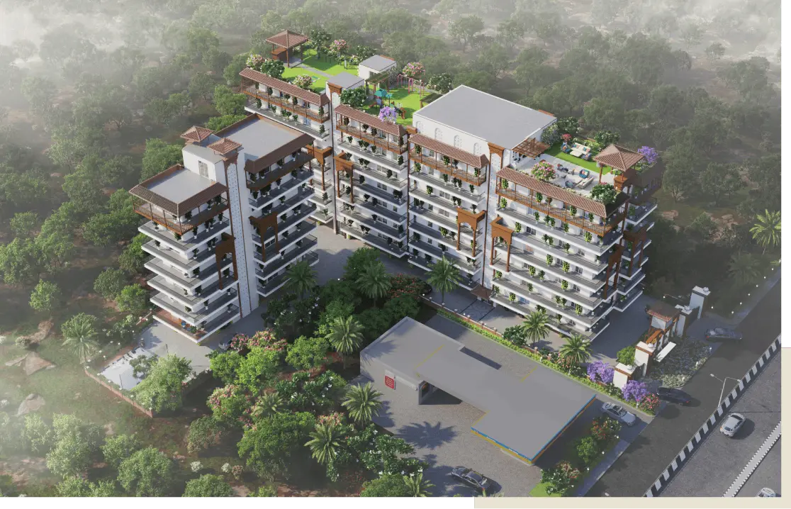 Rishikesh One Society aerial view